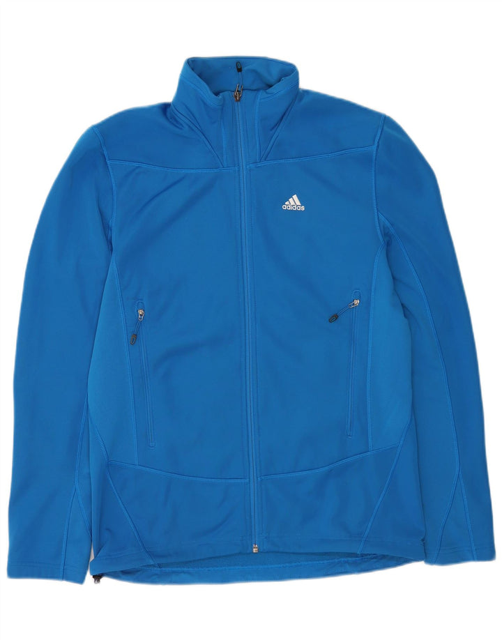 Adidas Męska bluza dresowa UK 40/42 Średni niebieski poliester