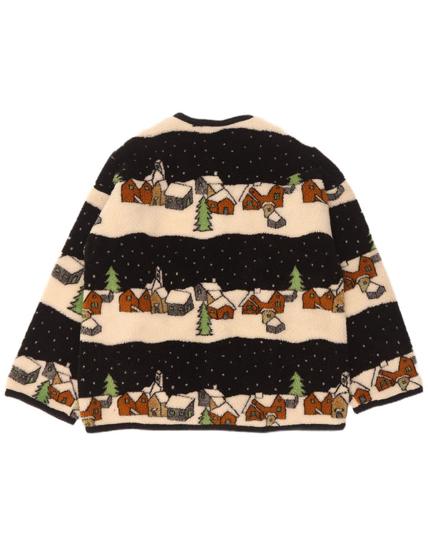 Kurtka polarowa damska w stylu vintage, nowość, UK 18 XL, wielobarwna, zimowa