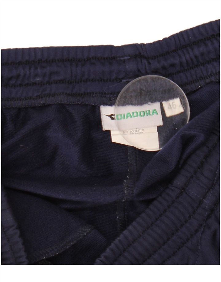 Męskie spodnie dresowe Diadora IT 46, małe, granatowe, poliestrowe