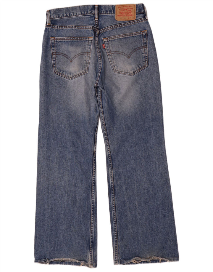 Męskie jeansy Levi's 527 Bootcut W30 L32 Niebieska bawełna