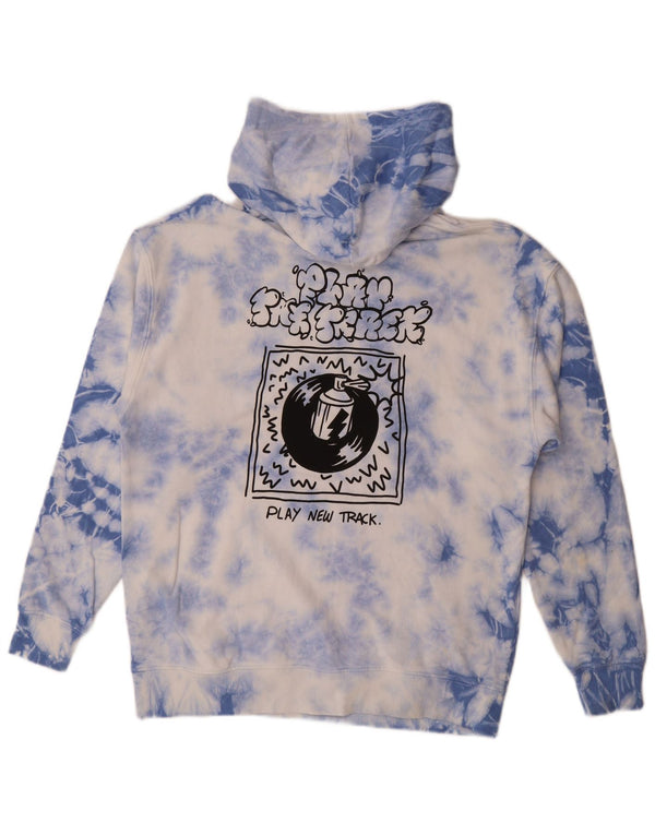 Chłopięcy sweter z kapturem i grafiką Zara 13-14 lat, niebieski, bawełniany Tie Dye