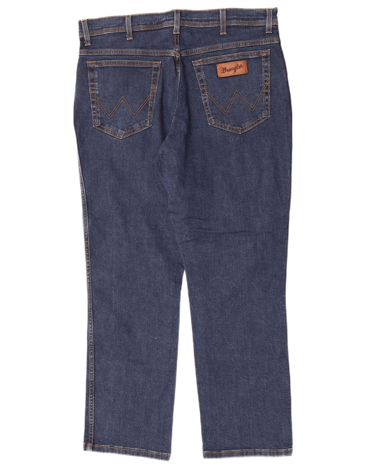 Męskie proste dżinsy Wrangler W36 L30 niebieskie