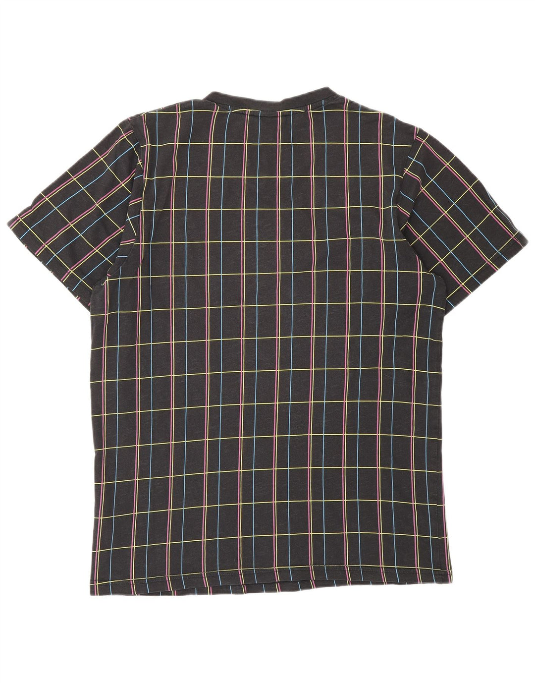 T-shirt męski NIKE Top UK 39/40, bawełniana średnia czarna kratka