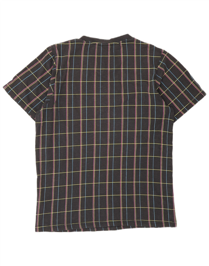T-shirt męski NIKE Top UK 39/40, bawełniana średnia czarna kratka