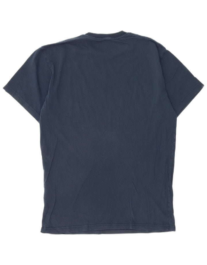 Męski T-shirt VANS o klasycznym kroju z grafiką, średni, granatowy, bawełniany