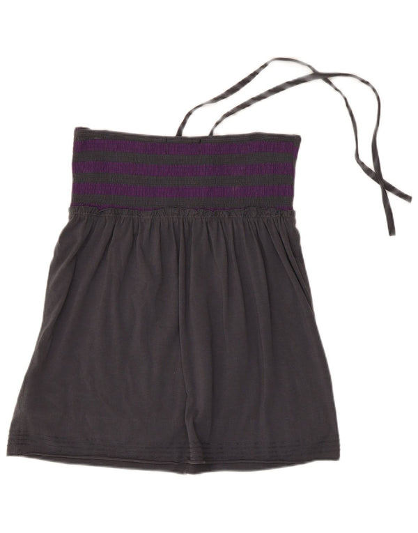 Damski top Vans Crop Halter UK 14, duży, szary, bawełniany w paski