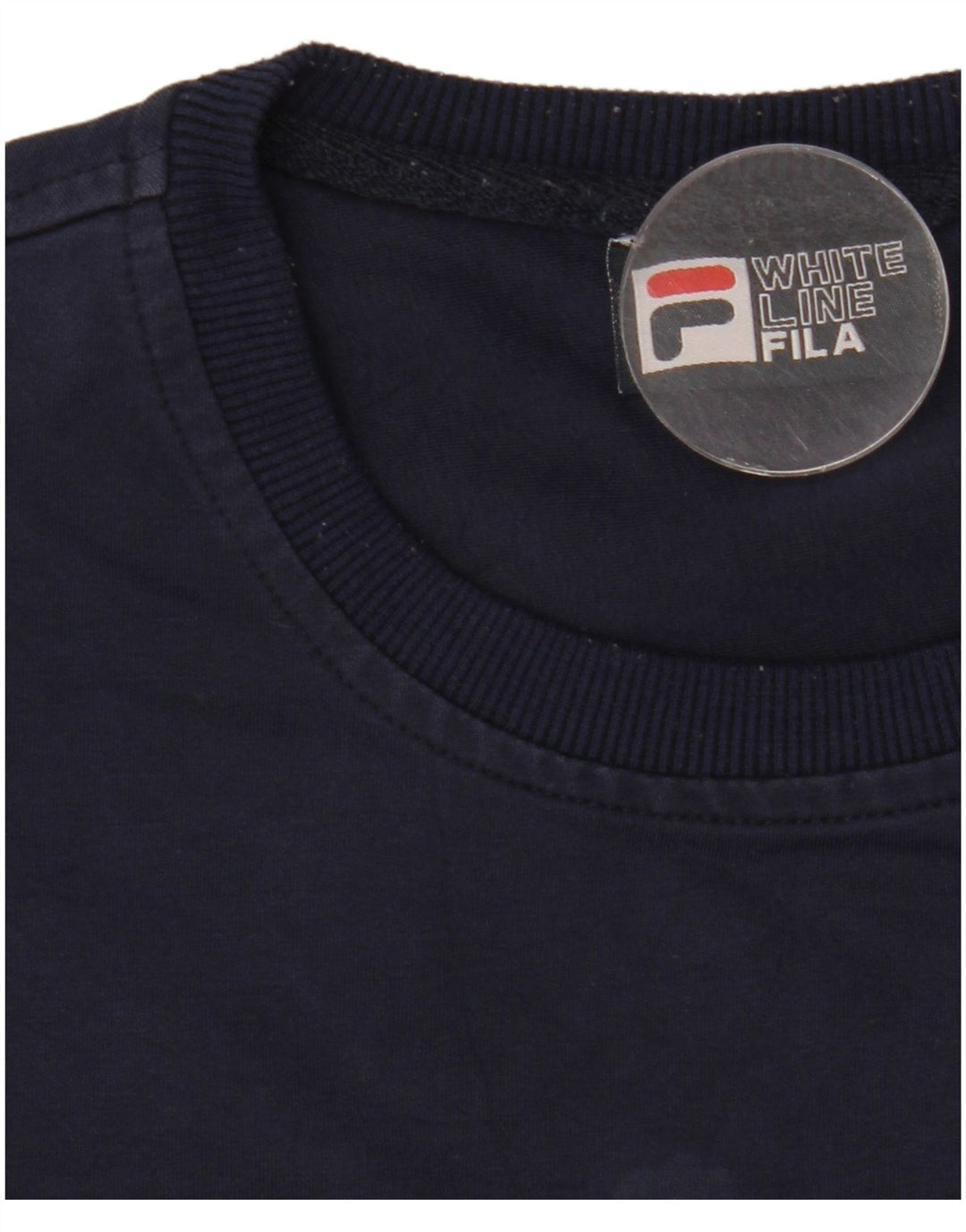 Damski sweter z grafiką Fila UK 16, duży granatowy poliester