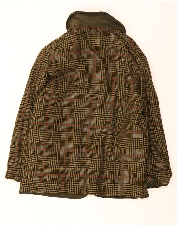 Męska dwustronna kurtka Burberrys UK 40, duża, bawełniana khaki
