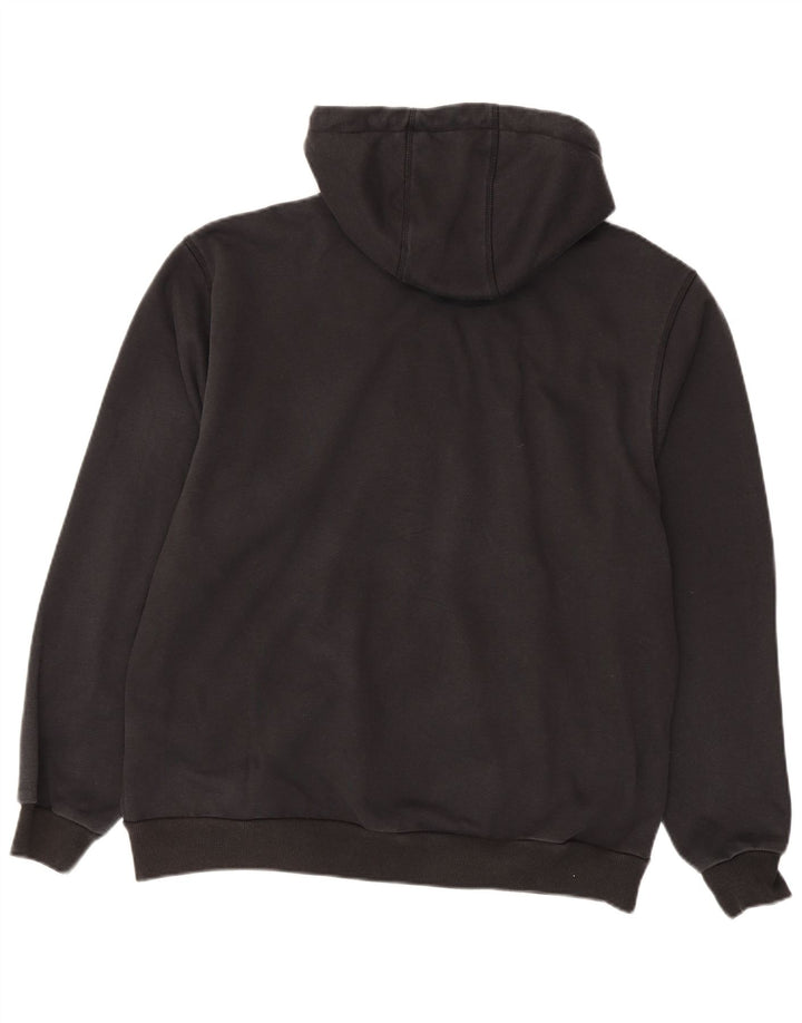 Męski sweter Carhartt o luźnym kroju i zapinanym na zamek, duży, czarny poliester