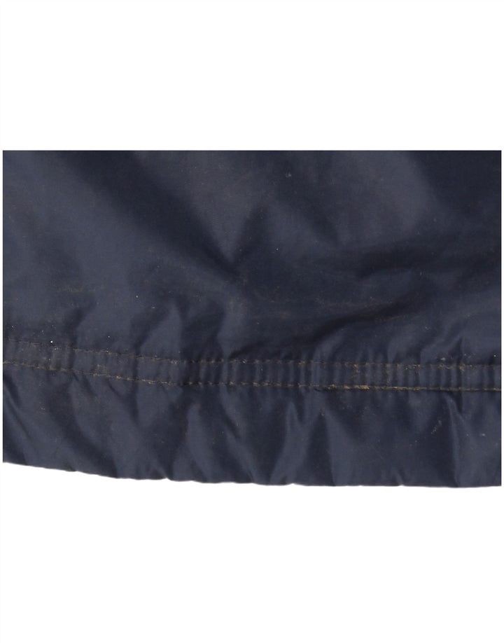 Męska kurtka wiatrówka ADIDAS z grafiką UK 36, mała, granatowa, z blokami kolorów