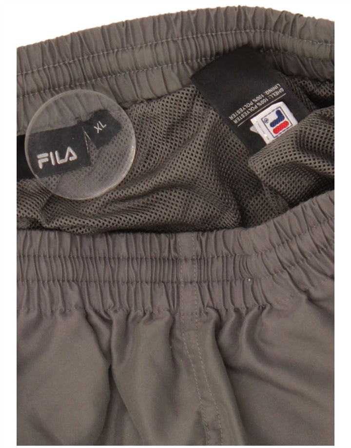 Męskie spodenki sportowe Fila XL, szary poliester