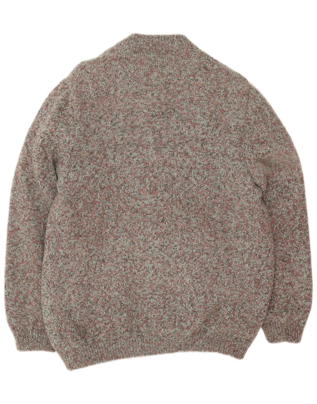 Vintage męski sweter rozpinany, duży, wielobarwny nakrapiany