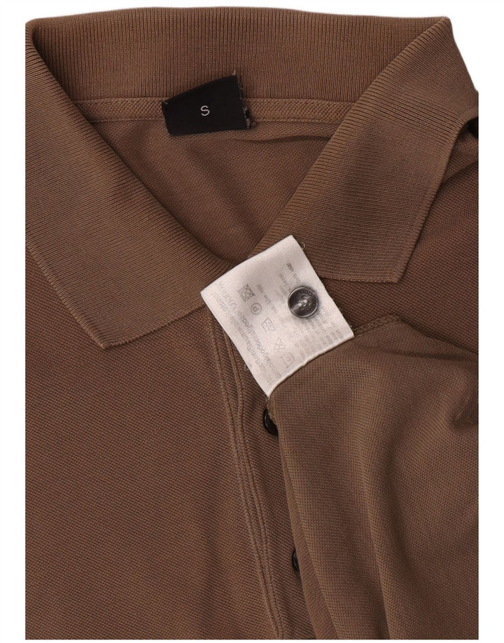 Męska koszulka polo Hugo Boss, mała, brązowa, bawełniana