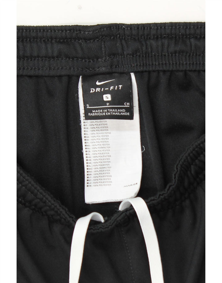 Męskie spodnie dresowe NIKE Dri Fit, małe, czarne, poliestrowe