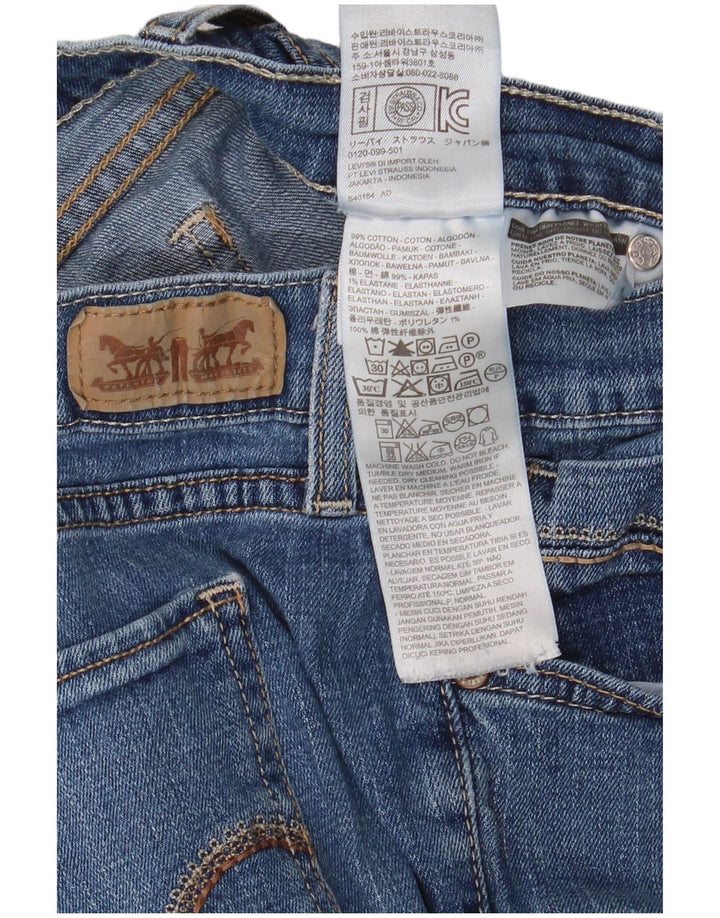 Damskie jeansy Levi's 515 Bootcut W31 L32 Niebieskie bawełniane