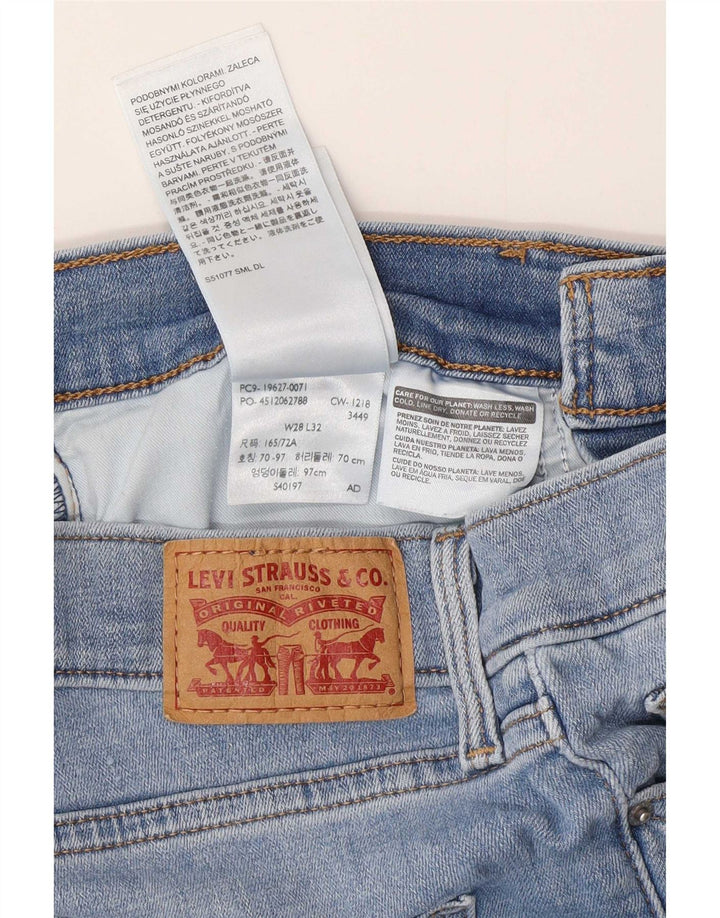 Damskie jeansy Levi's 312 Shaping W28 L27 Niebieska bawełna