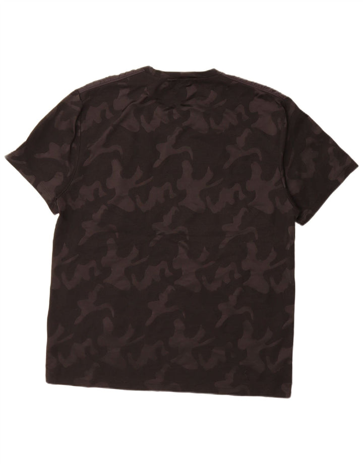 T-shirt męski DKNY Top XL, czarny kamuflaż, poliester