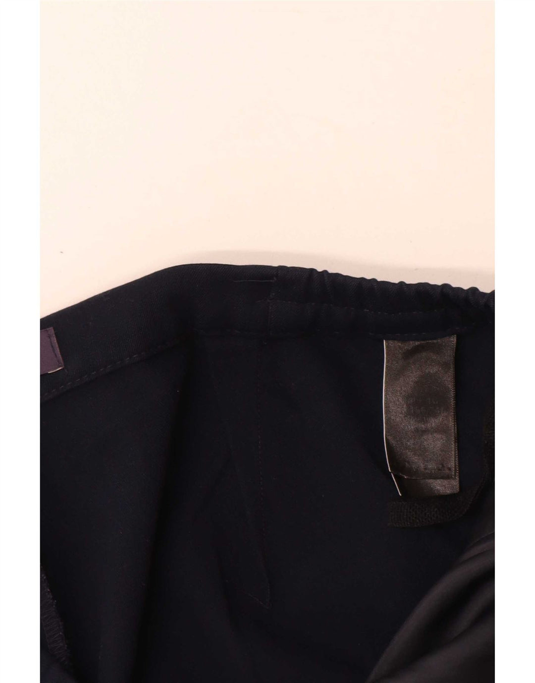 Marks & Spencer Damskie proste spodnie codzienne W32 L28 Granatowy poliester