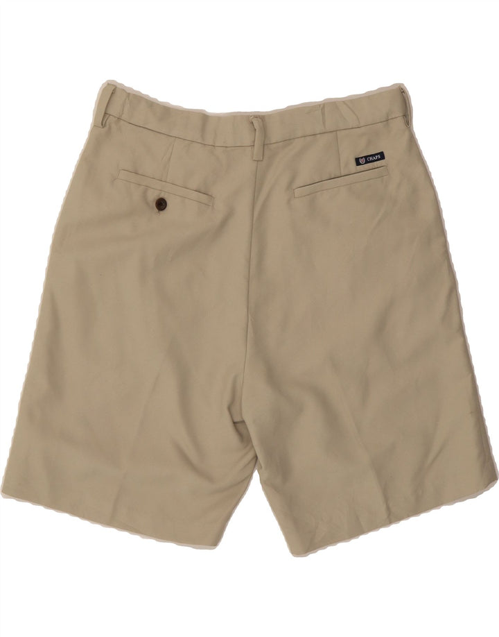 CHAPS Mens Chino Shorts W33 Medium  Beige Polyester Vintage Chaps and Second-Hand Chaps from Messina Hembry 
