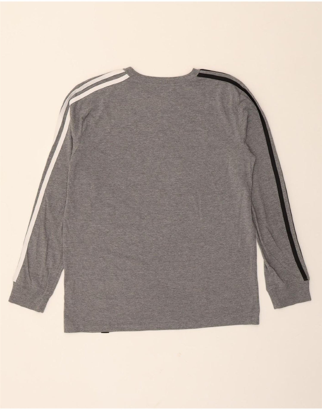 ADIDAS Boys Graphic Top Long Sleeve 12-13 Years Large Grey Cotton Vintage Adidas and Second-Hand Adidas from Messina Hembry 