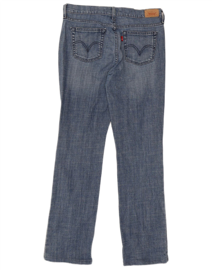 LEVI'S Womens 505 Straight Jeans US 4 Small W30 L30 Blue Cotton