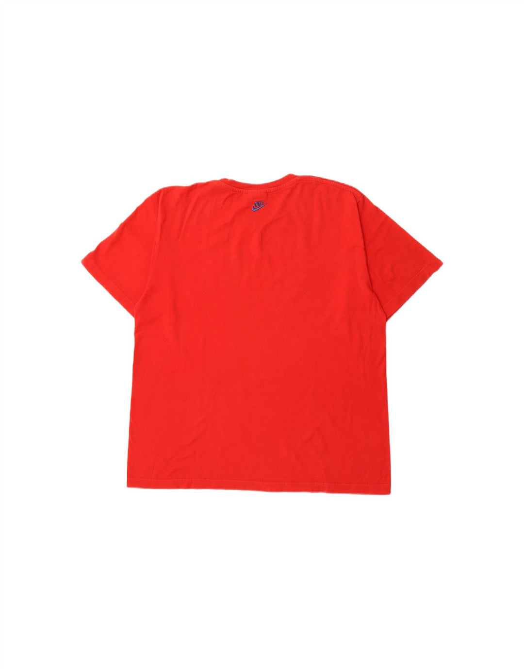 NIKE Mens Graphic T-Shirt Top UK 39/41 Medium Red Cotton