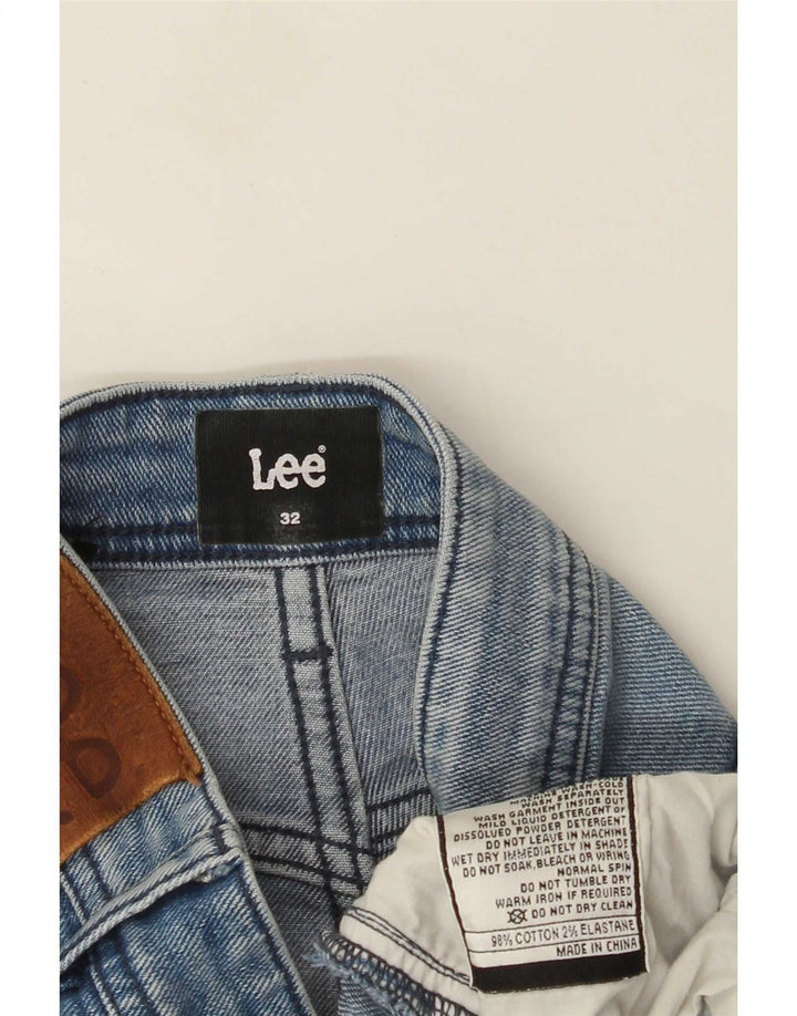 Męskie jeansy Lee Slim Straight W32 L33 Niebieskie bawełniane