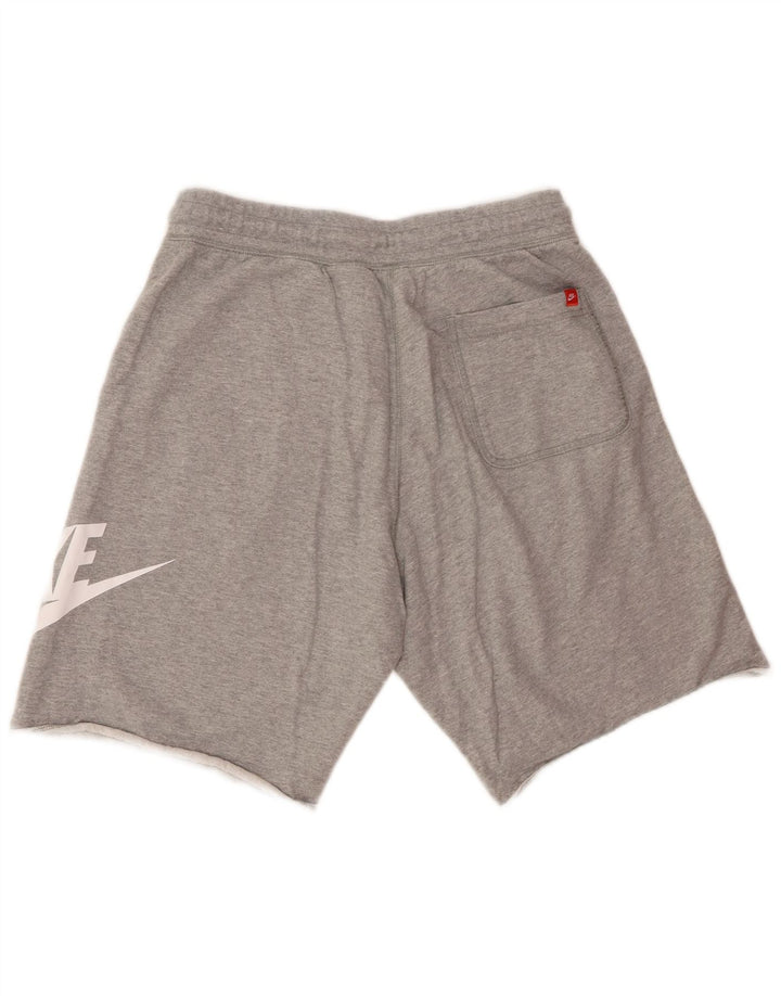 Męskie spodenki sportowe Nike z grafiką, średnioszare, bawełniane w cętki