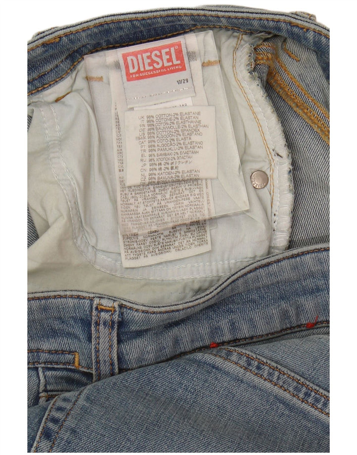 Damskie jeansy rozkloszowane Diesel W29 L33 Niebieskie bawełniane