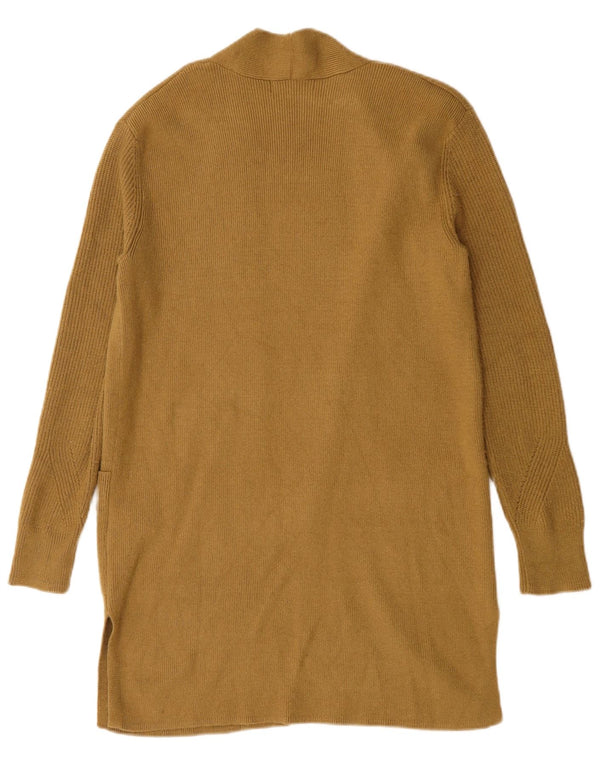 Marks & Spencer Damski sweter rozpinany o długim kroju, UK 12, średni brąz