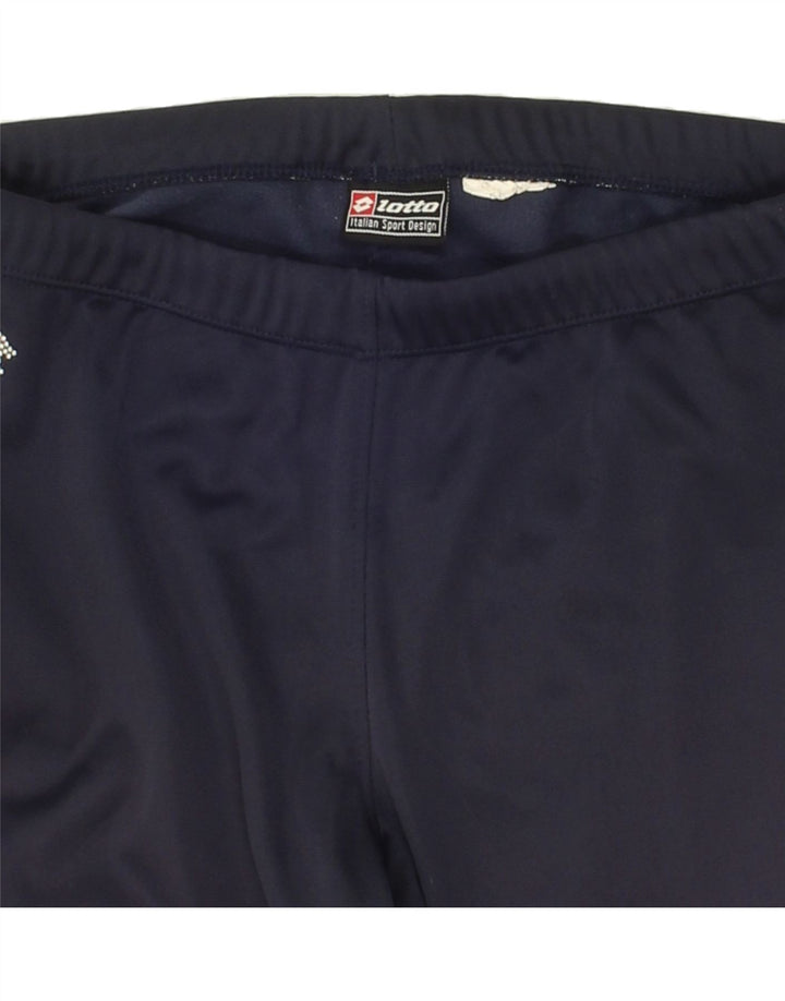 LOTTO Womens Tracksuit Trousers UK 14 Large Navy Blue Vintage Lotto and Second-Hand Lotto from Messina Hembry 