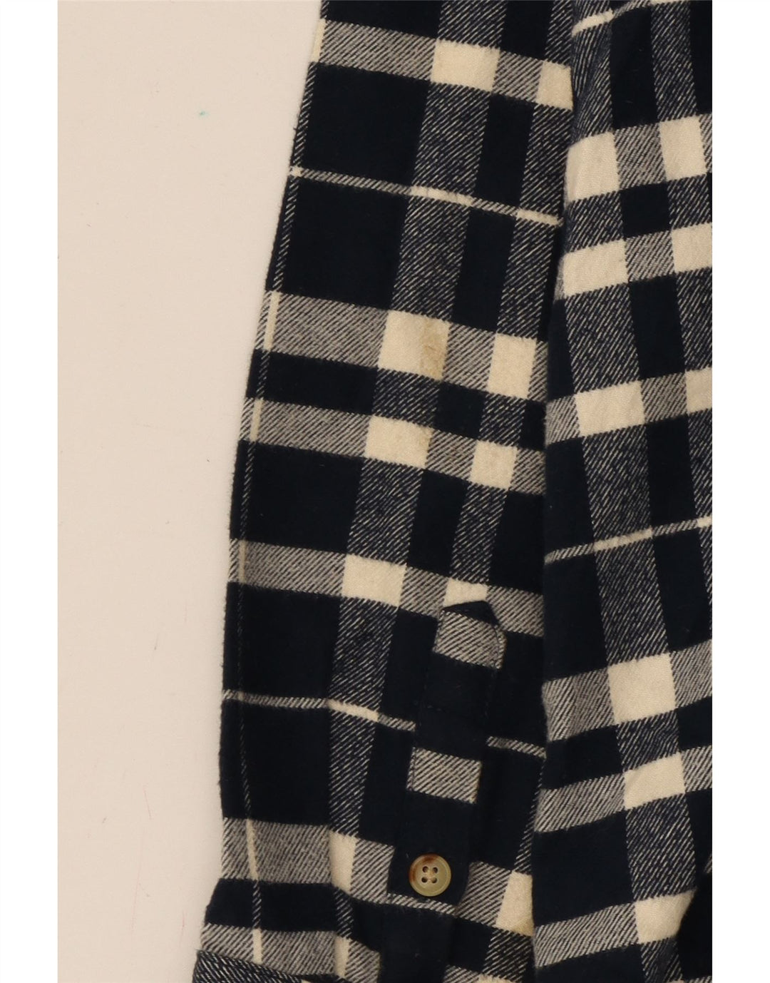 CHAPS Mens Flannel Shirt Large Navy Blue Check Cotton Vintage Chaps and Second-Hand Chaps from Messina Hembry 