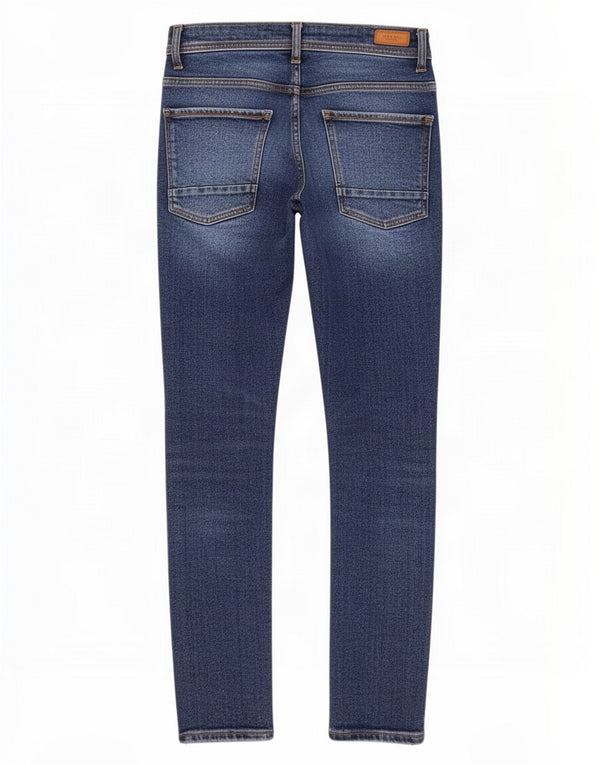 Męskie jeansy obcisłe Zara EU 38 Small W30 L29 Niebieskie bawełniane