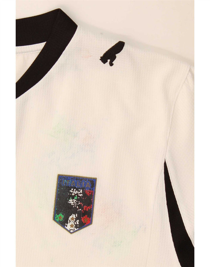 T-shirt chłopięcy Puma 13-14 lat, biały, z blokami kolorów