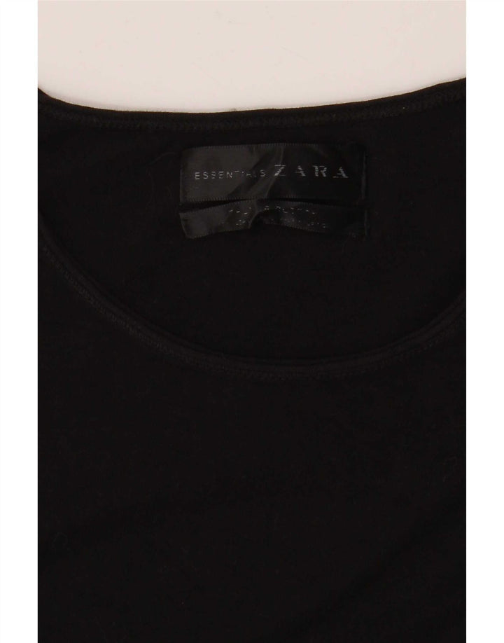 T-shirt damski Zara Top UK 14 Średni czarny