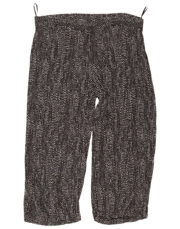 Spodnie damskie Marks & Spencer UK 22 2XL W44 L28 Czarne cętki