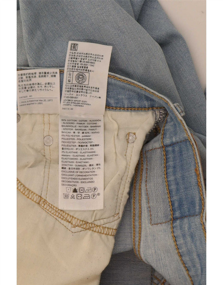 Damskie jeansy Levi's 511 Slim W32 L32 Niebieskie bawełniane