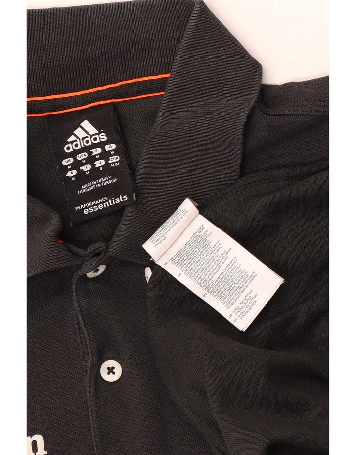 Męska koszulka polo Adidas Martin Graphic, średnia czarna, bawełniana