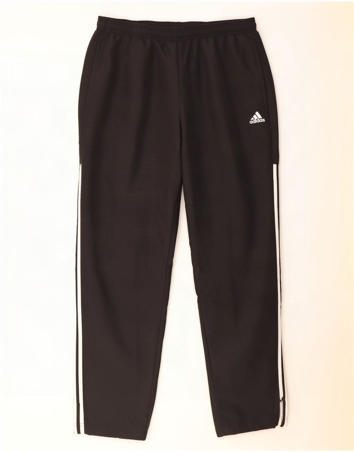 Adidas Męskie spodnie dresowe Joggery, duże, czarne, poliestrowe