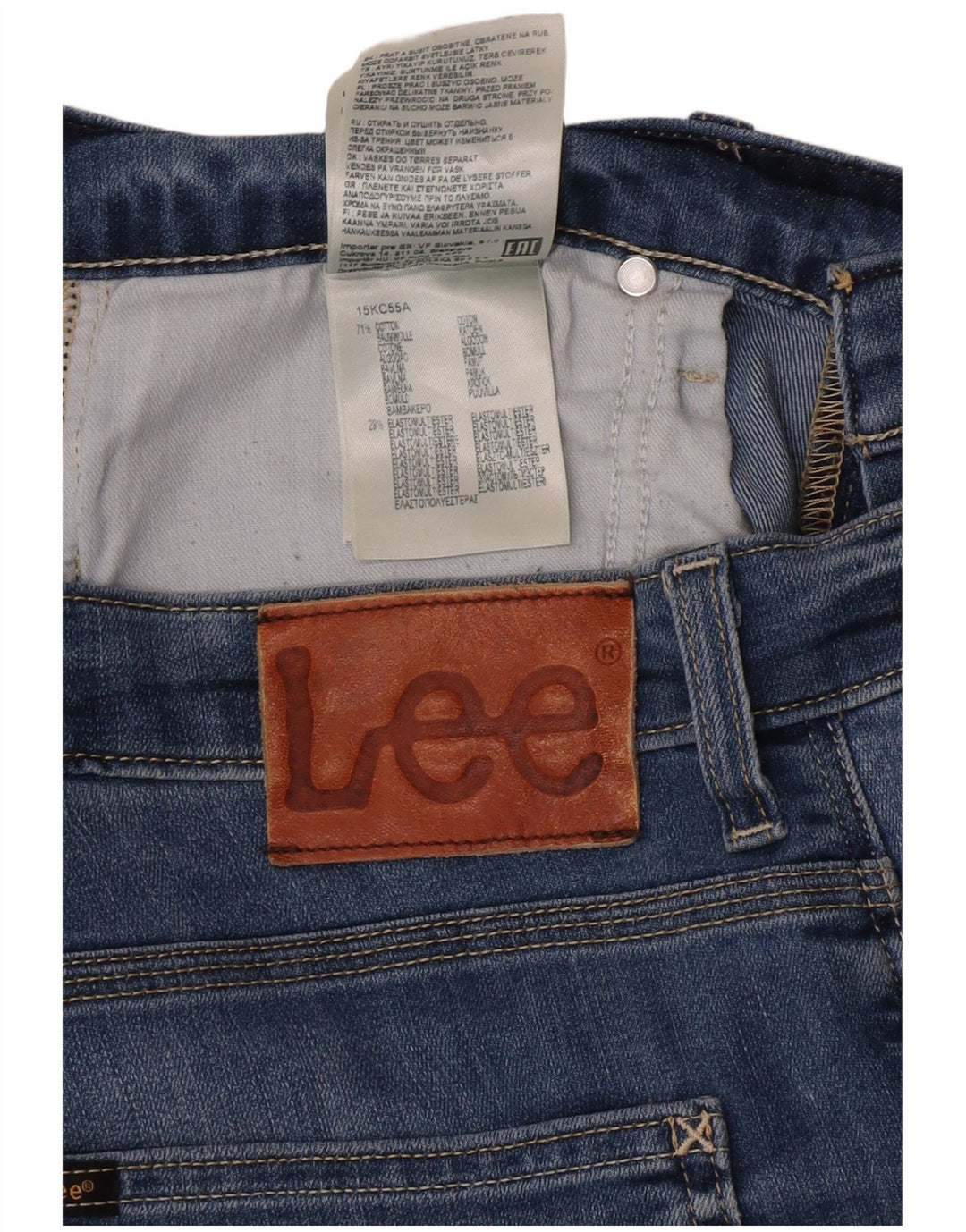 Męskie jeansy Lee Powell Slim W34 L28 Niebieskie bawełniane