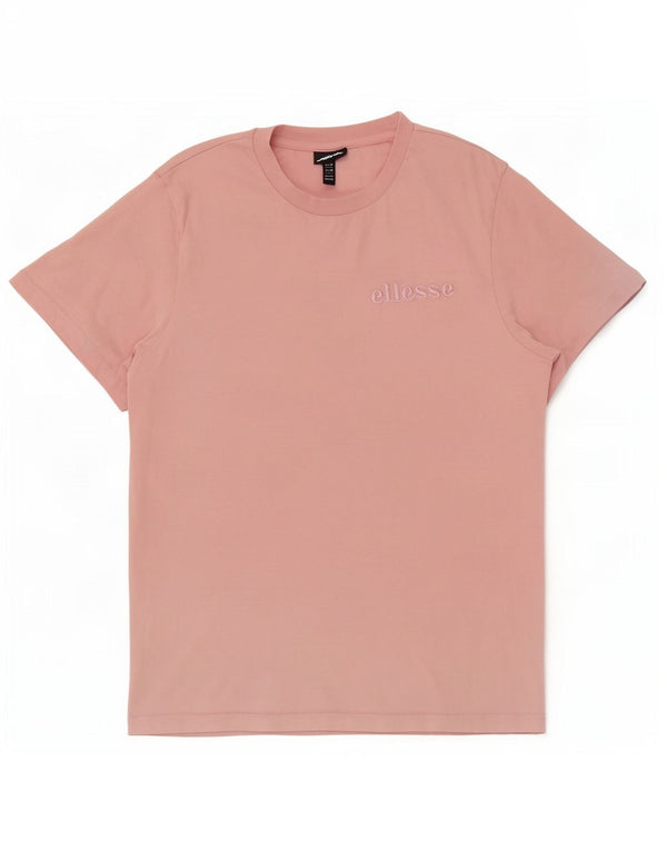 T-shirt damski Ellesse Top UK 14 Średni różowy bawełniany