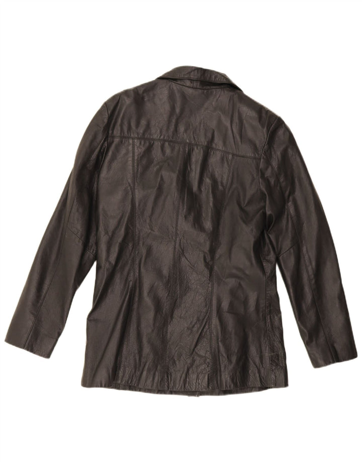 Damska kurtka skórzana Saki EU 40, średnia czarna skóra