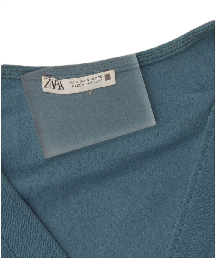 Damska sukienka oversize Zara typu shift UK 10, mała, niebieska