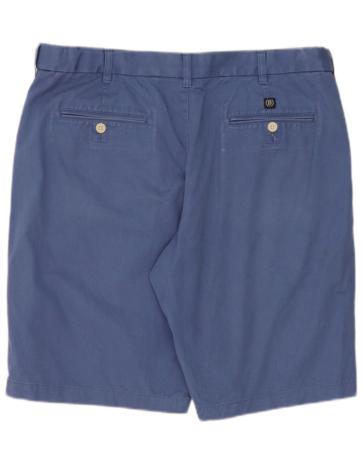 Męskie spodenki Chino Marks & Spencer Blue Harbor W36, duże, niebieskie, bawełniane