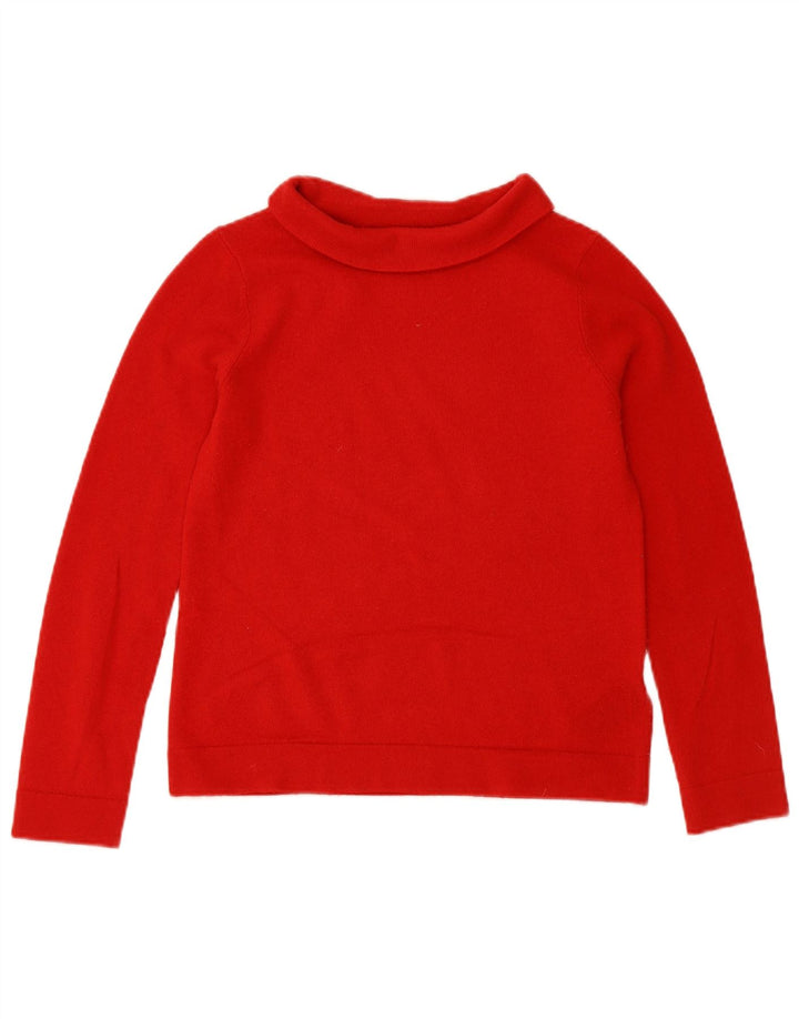 HOBBS Damski sweter z golfem UK 10 Small Red Wełna