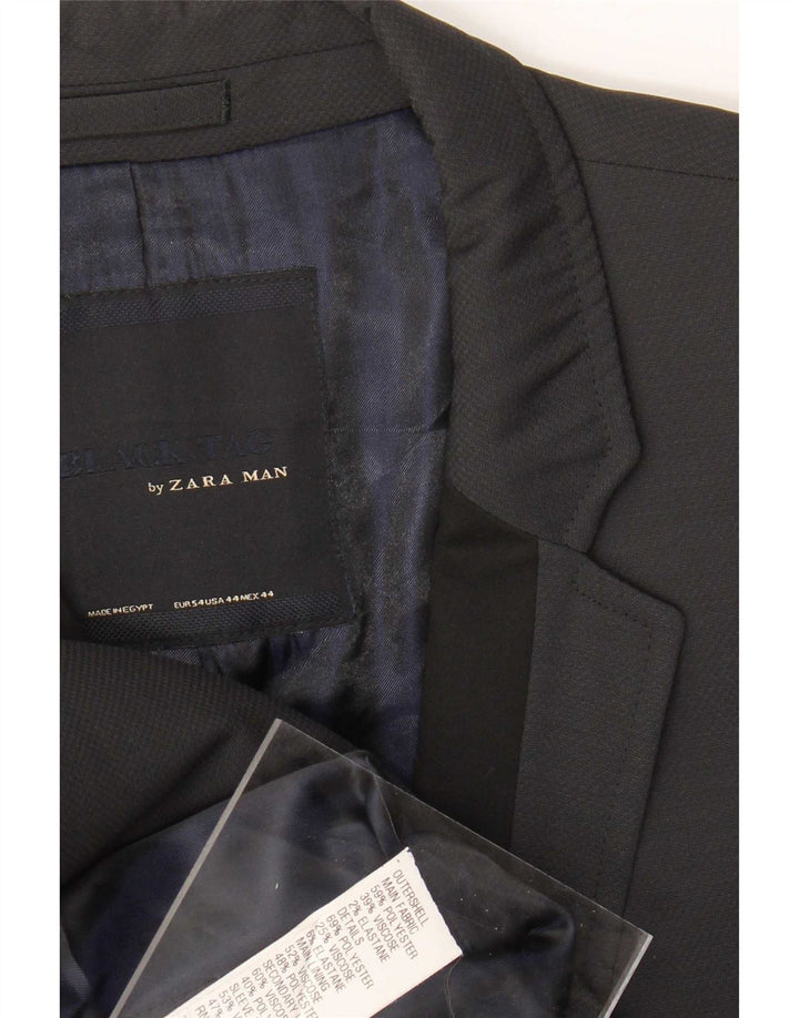 Zara Męska marynarka zapinana na 2 guziki EU 54 XL Szara Poliester