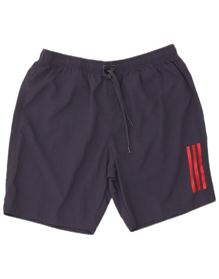 Męskie spodenki sportowe Adidas 2XL granatowe, nylonowe