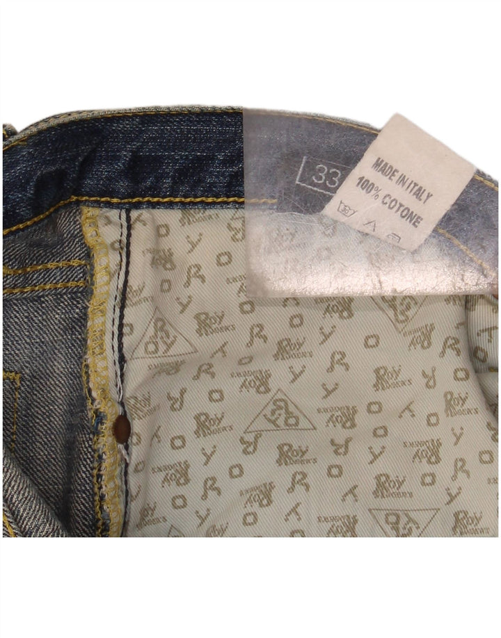 Męskie proste dżinsy ROY ROGERS De Luxe W33 L36 Niebieska bawełna