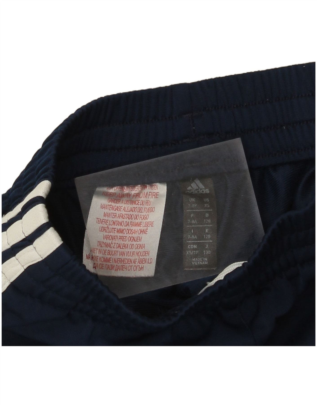 Adidas Chłopięce Spodnie Dresowe Joggery 7-8 Lat Granatowy Poliester