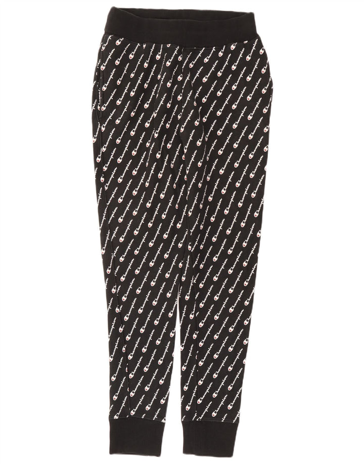 Męskie spodnie dresowe Champion Reverse Weave Graphic, duże, czarne